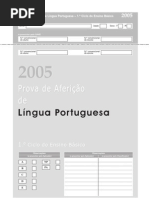 Prova de Afericao LP 1 Ciclo 2005