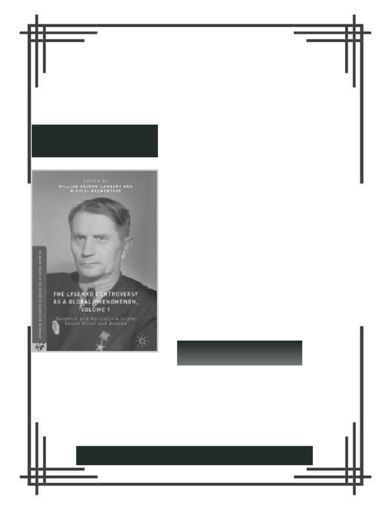 The Lysenko Controversy as a Global Phenomenon, Volume 1: Genetics and ...