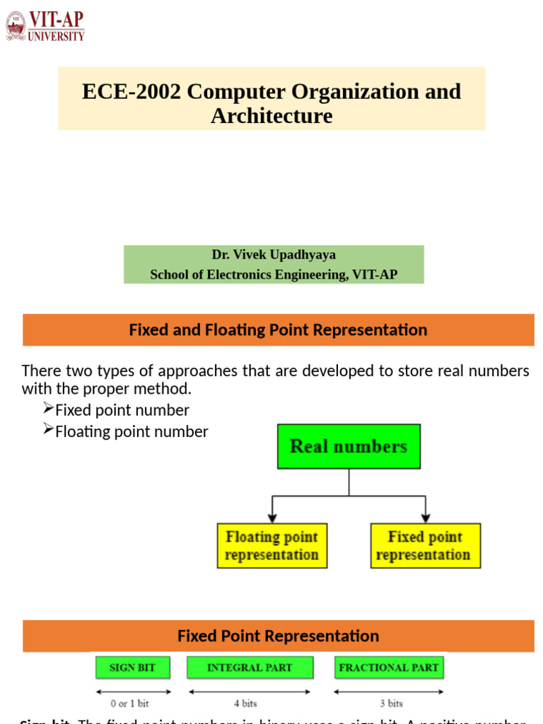 Fixed and Floating Point Number Representation | PDF | Computer ...