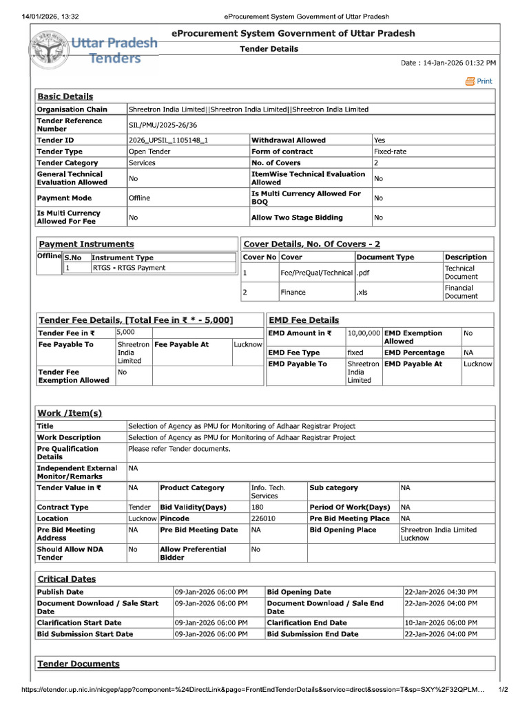 Tender Details | PDF