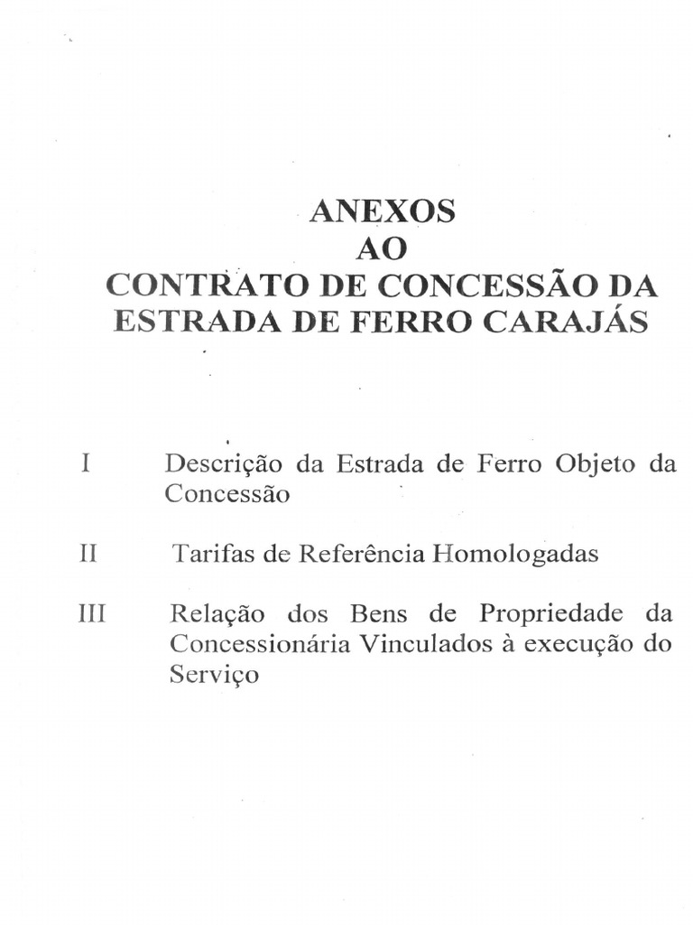 Anexos Ao Contrato de Concessao | PDF