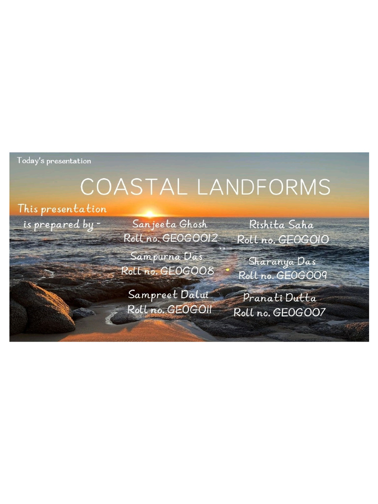 Coastal Landforms 3 | PDF | Coast | Beach