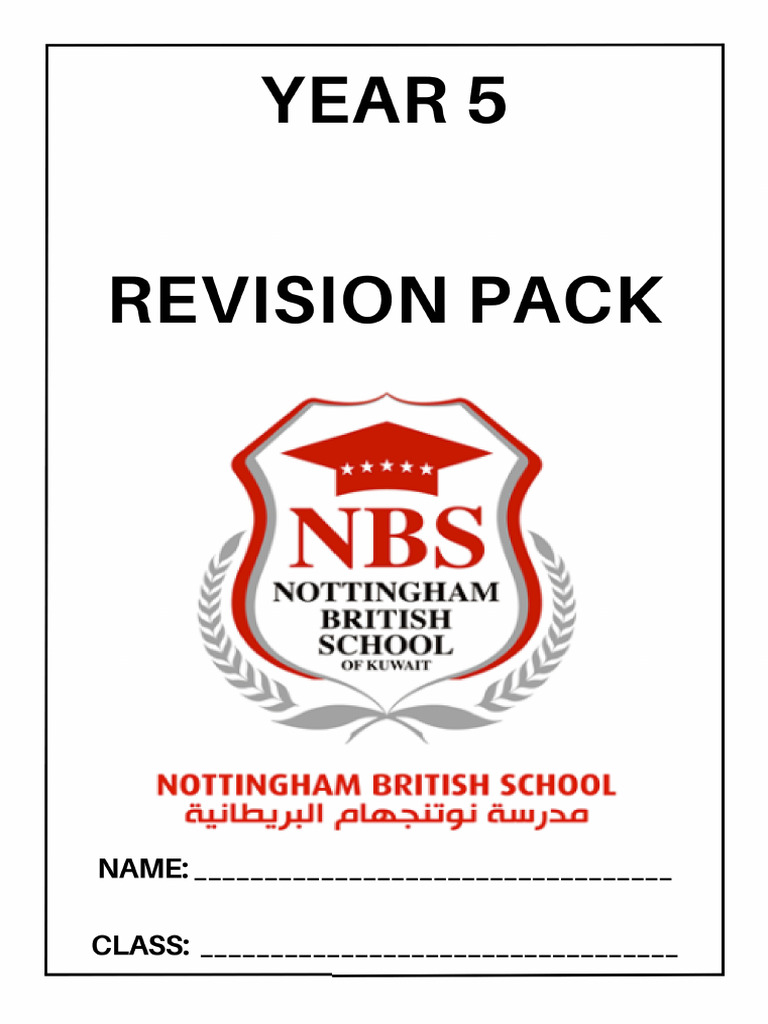 Year 5 Revision Pack | PDF