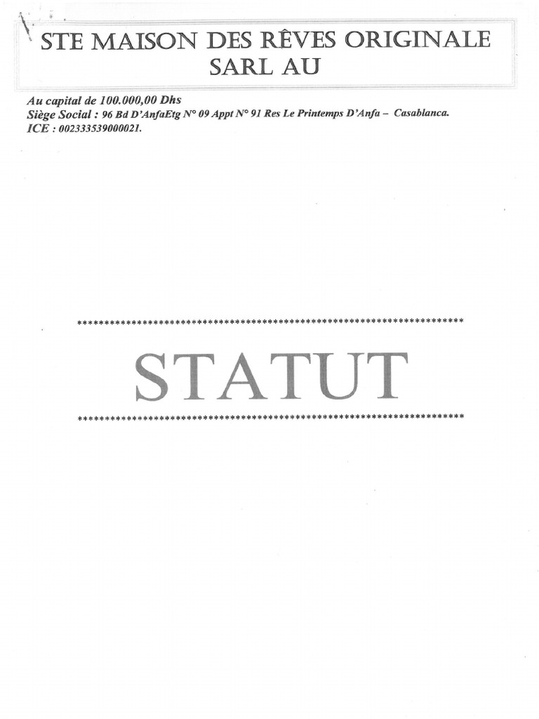 Statut | PDF