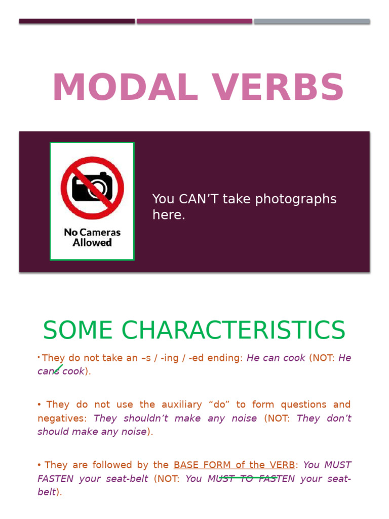 Understanding Modal Verbs in English | PDF | Verb | Grammatical Tense