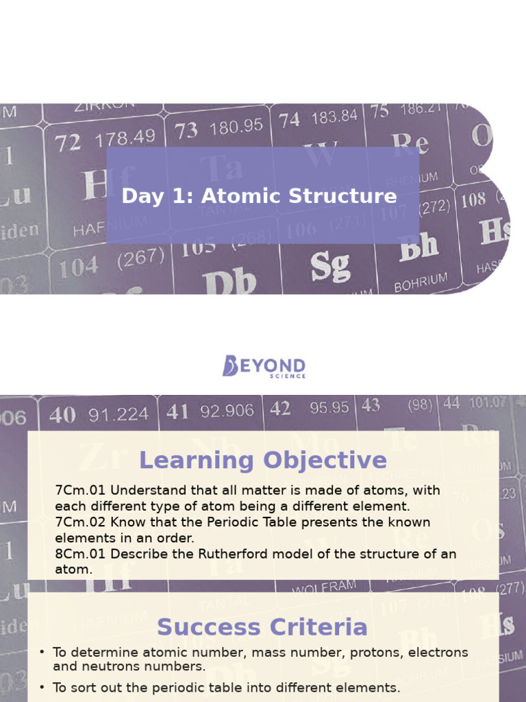 Understanding Atomic Structure & Elements | PDF | Chemical Elements | Atoms