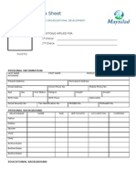 Professional Data Sheet