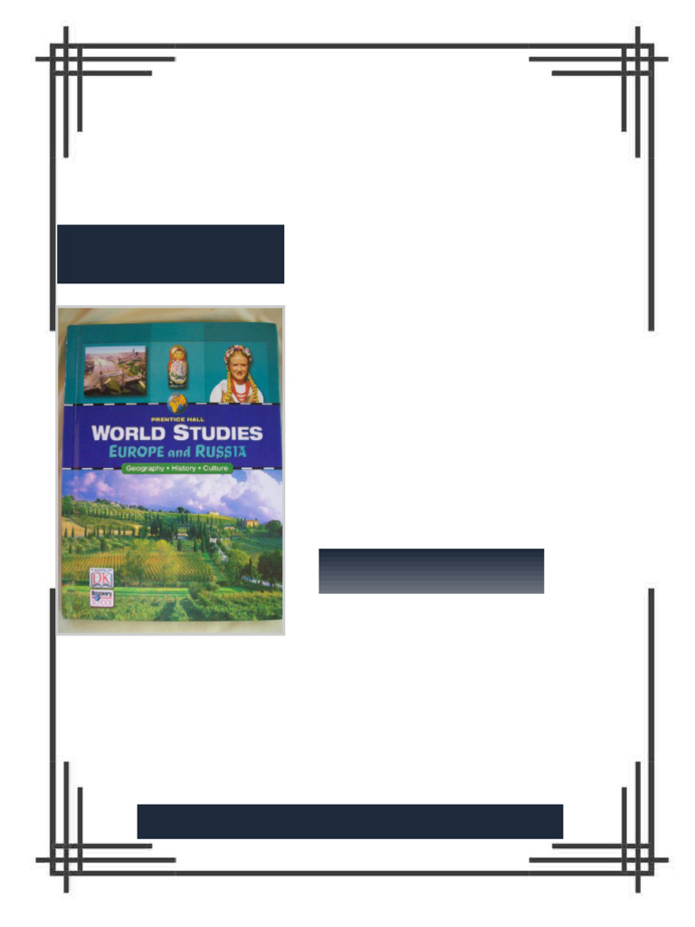 World Studies Europe and Russia Student Edition NATL Pearson Education ...