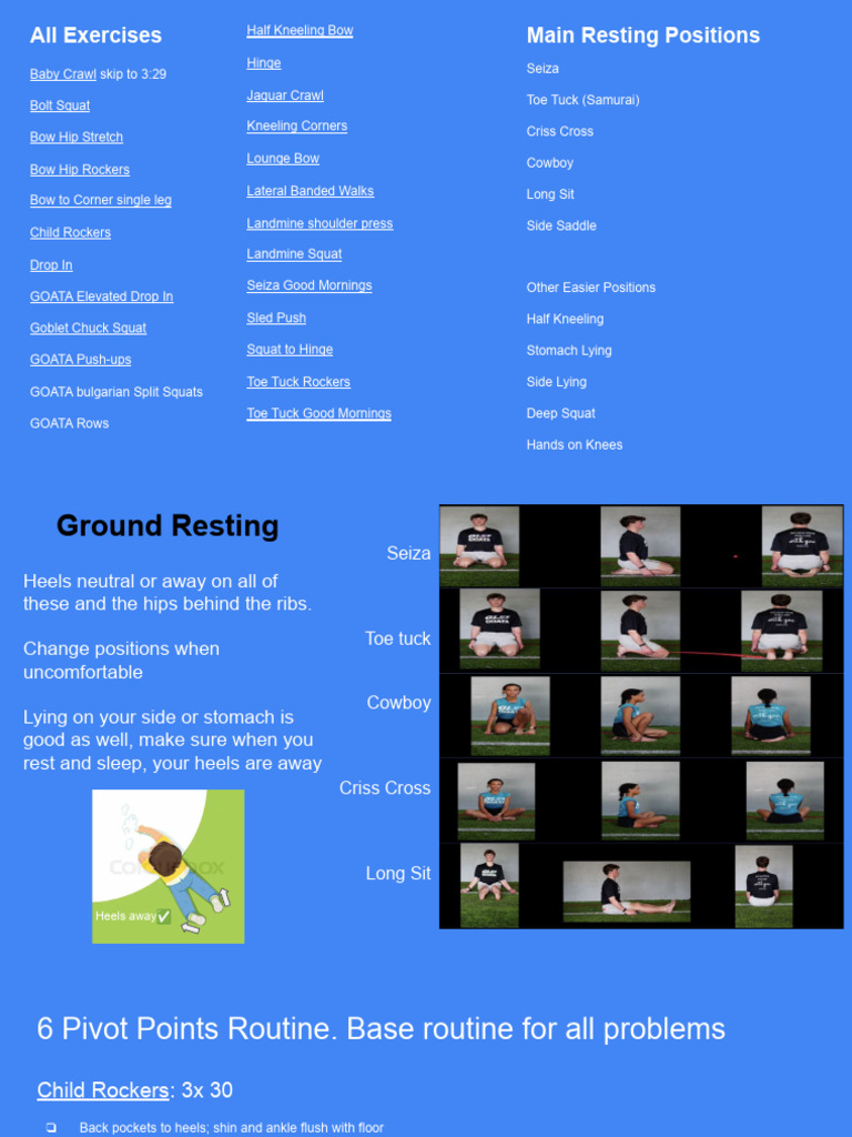 Comprehensive Exercise Routines Guide | PDF | Foot | Human Leg