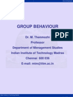 Group Behaviour - Notes