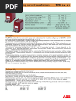 ABB TPU 4x.xx Indoor Current Transformers | PDF | Transformer ...