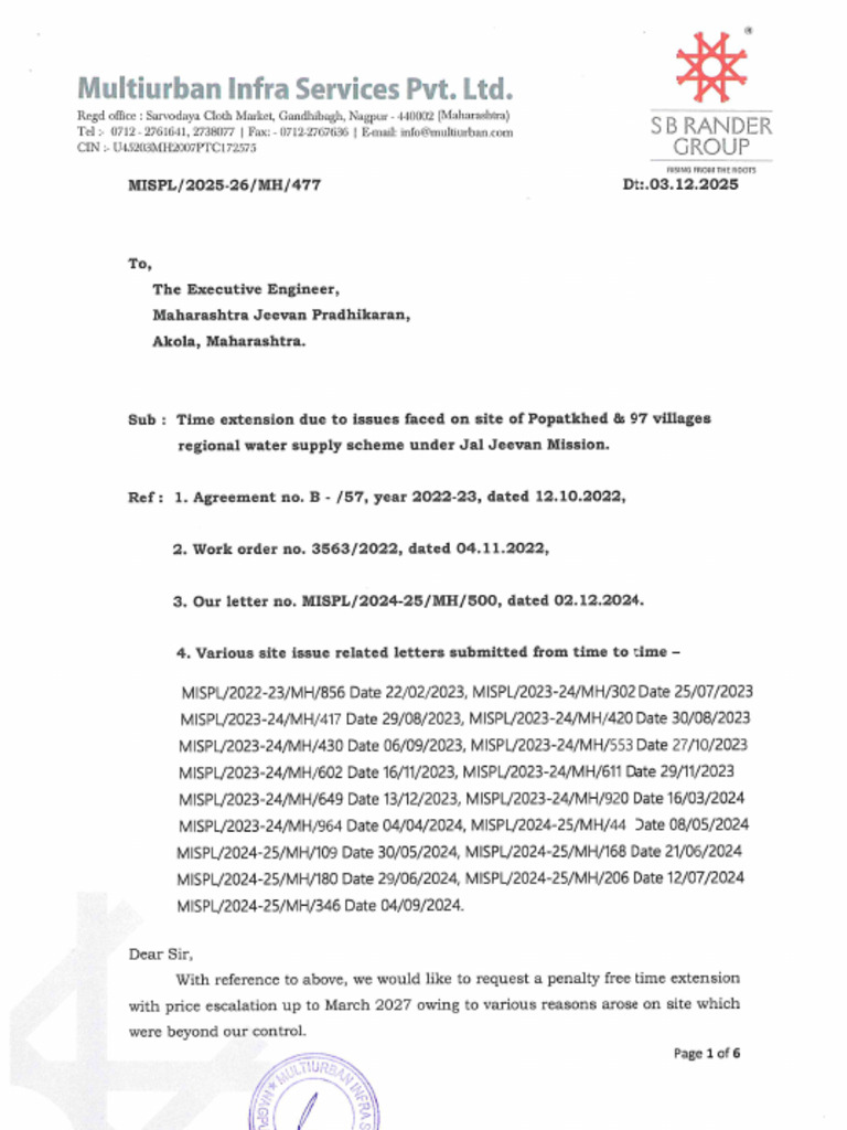 477akot Time Extension | PDF