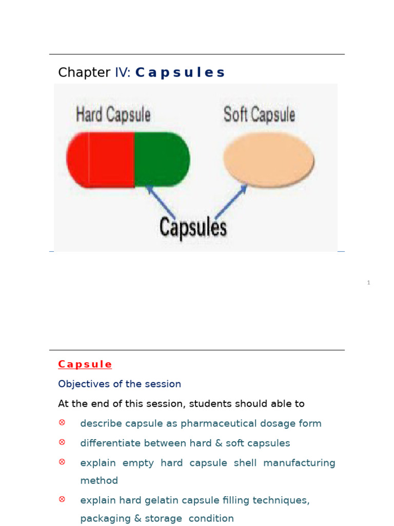 Capsule Dosage Form Overview | PDF | Tablet (Pharmacy) | Pharmaceutical ...
