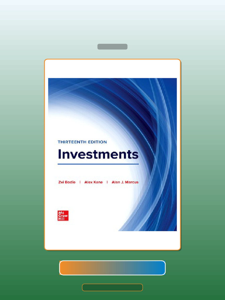 Test Bank for Investments 13th Edition Bodie | PDF | Futures Contract ...