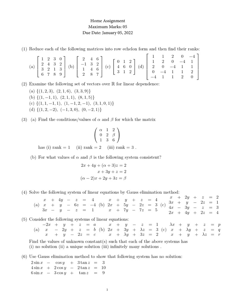 Home_Assignment-1 | PDF | Functions And Mappings | Mathematical Concepts