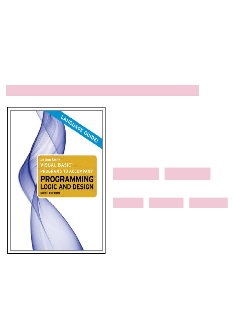 Microsoft Visual Basic Programs to Accompany Programming Logic and ...