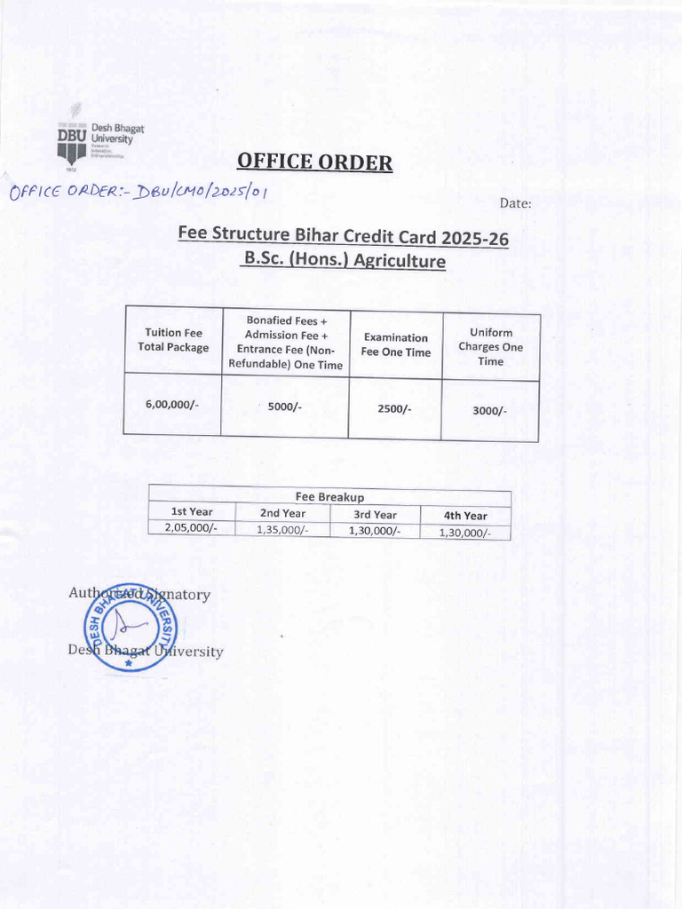 Image showcasing Tuition Fee Structure Breakdown | PDF