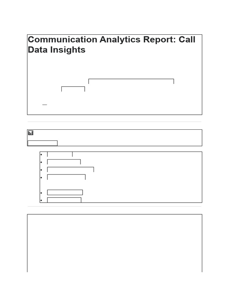 Call Data Insights: Communication Analysis | PDF