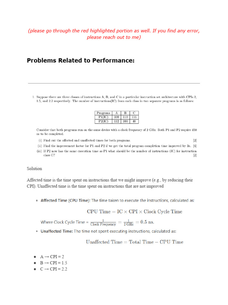 Performance Analysis and Optimization in MIPS | PDF | Central ...