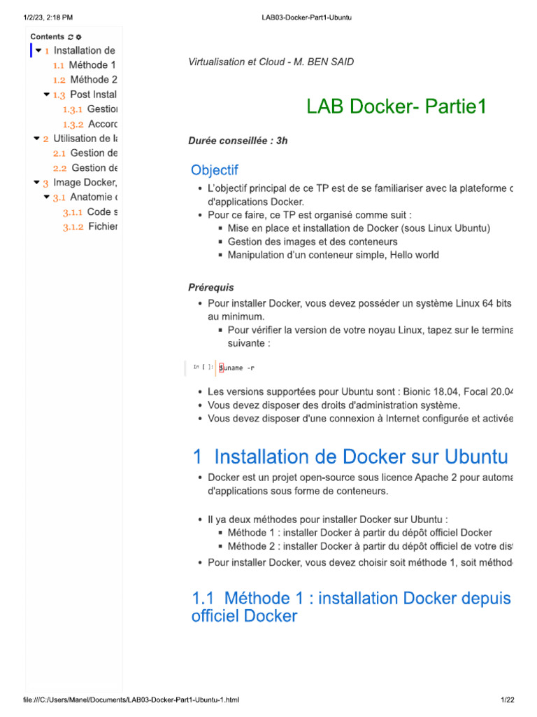 Docker 1 | PDF