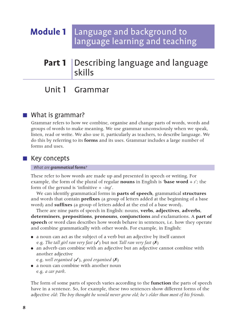 Understanding English Grammar Basics | PDF | Part Of Speech | Verb