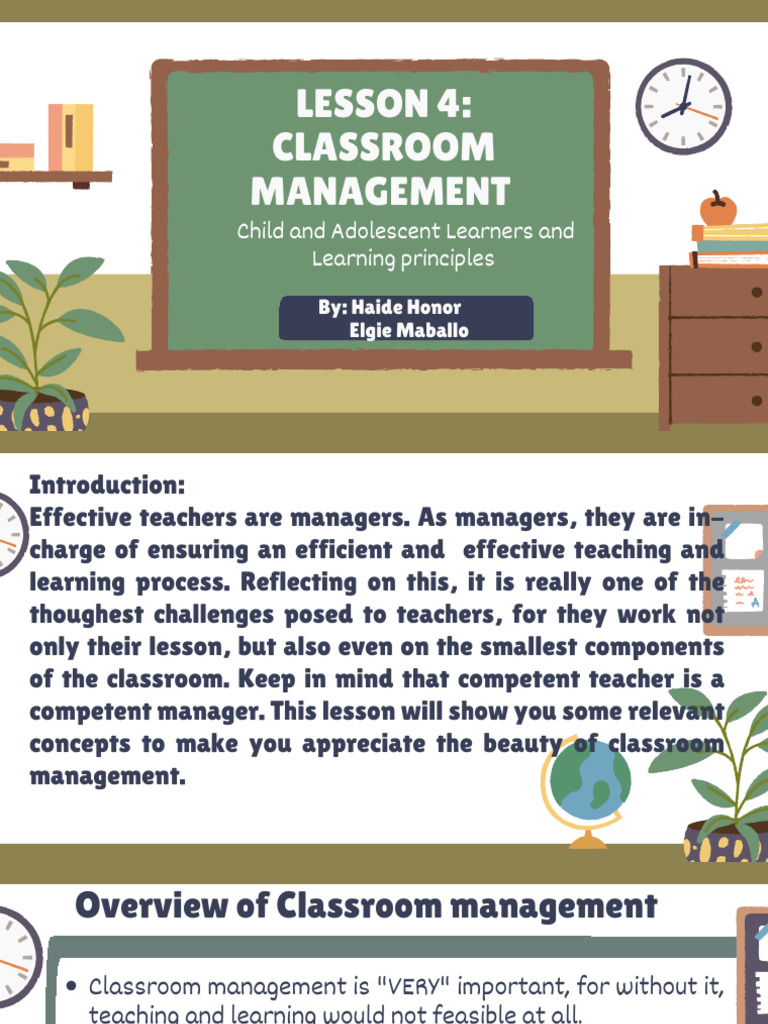 Effective Classroom Management Strategies | PDF | Classroom Management ...