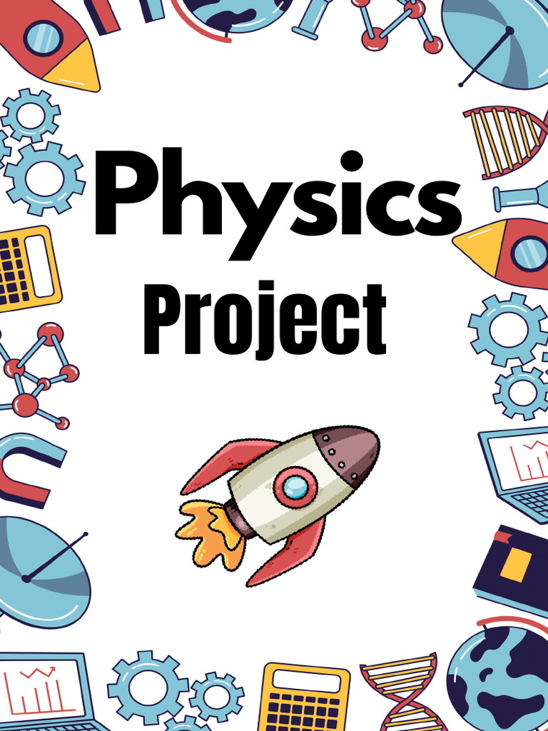 Science Lesson Project Assessment Cover in Colorful Illustrative Style ...