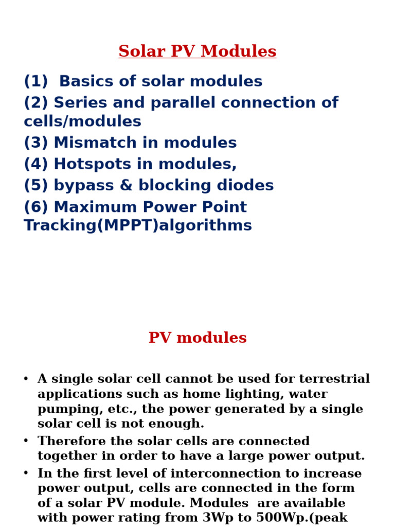 Lec 9 | PDF | Solar Panel | Photovoltaics