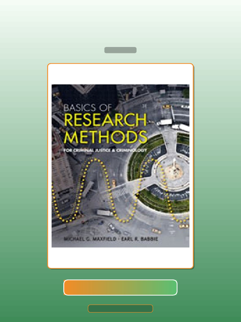 Test Bank for Basics of Research Methods for Criminal Justice and ...
