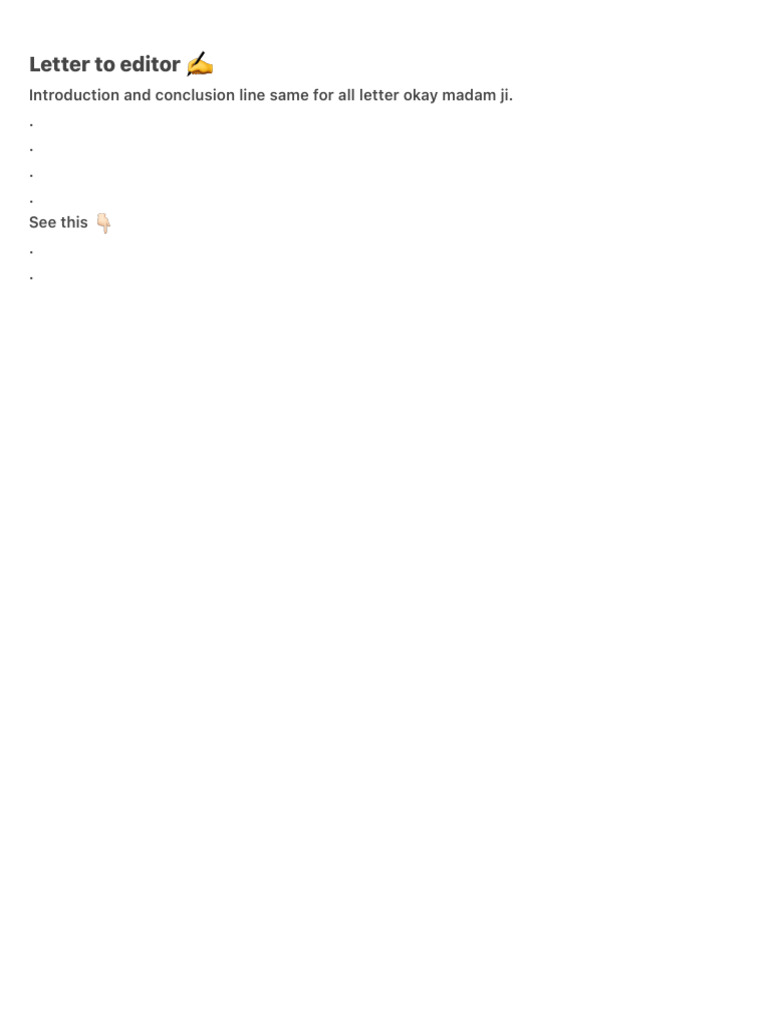 Letter To Editor | PDF