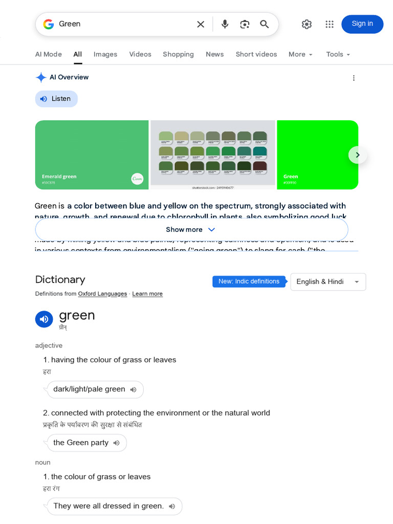 Understanding the Color Green | PDF | Green | Yellow