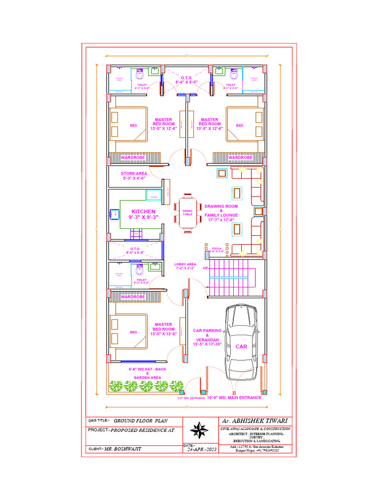 Proposed Residence Floor Plans | PDF