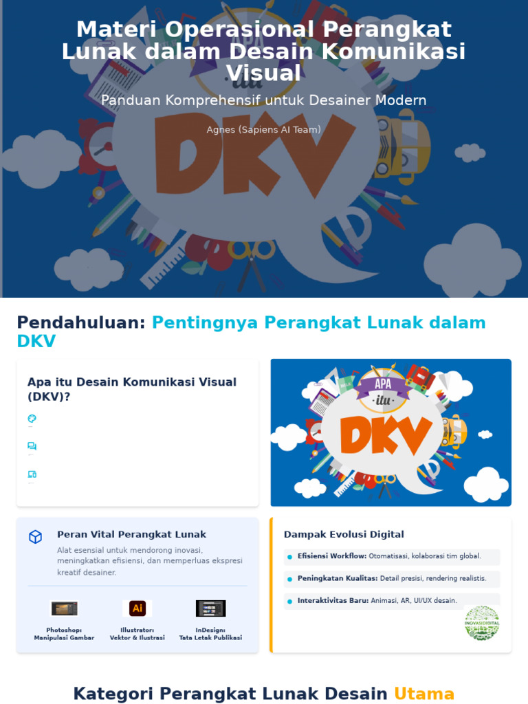 Buatkan Materi Operasional Perangkat Lunak Yang Dibutuhkan Dalam Desain ...