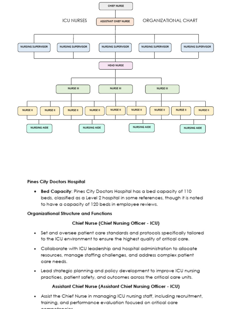 ICU Org Chart | PDF | Nursing | Intensive Care Unit