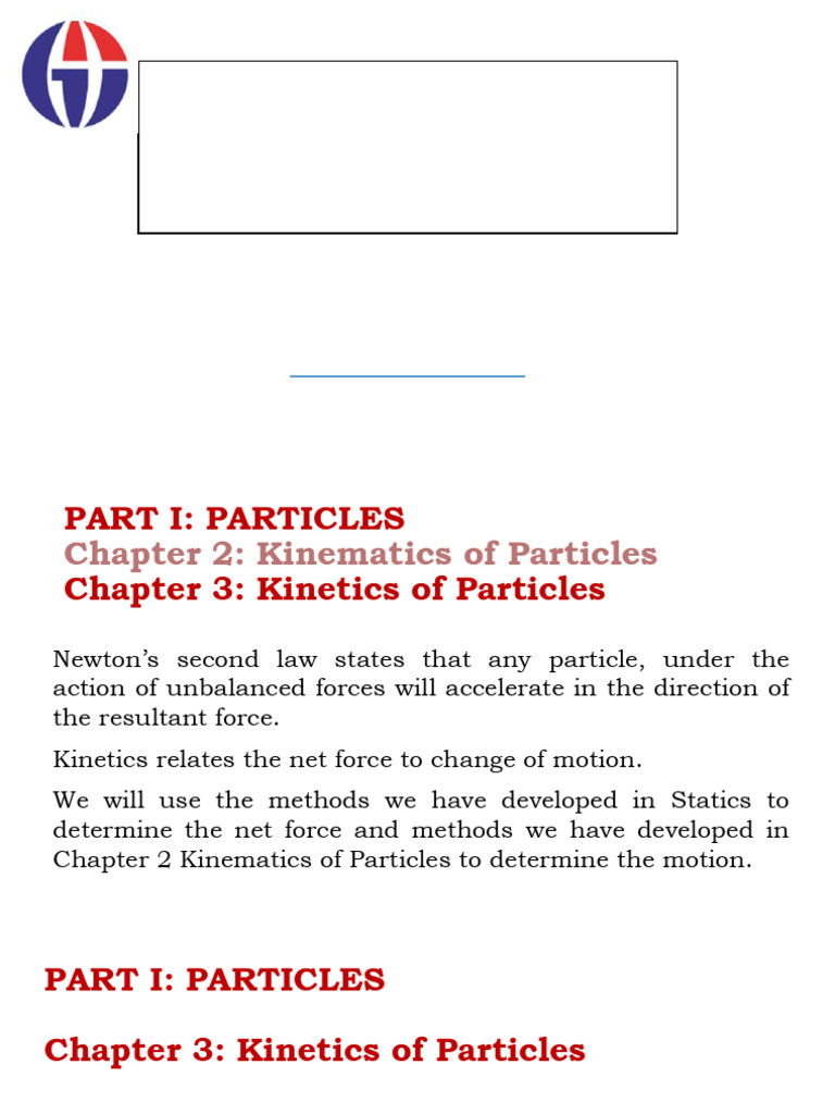 ME208 Dynamics Chapter3 | PDF | Classical Mechanics | Force