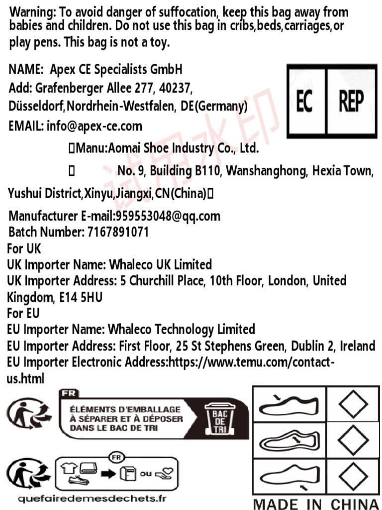 Safety Warning for Plastic Bags | PDF