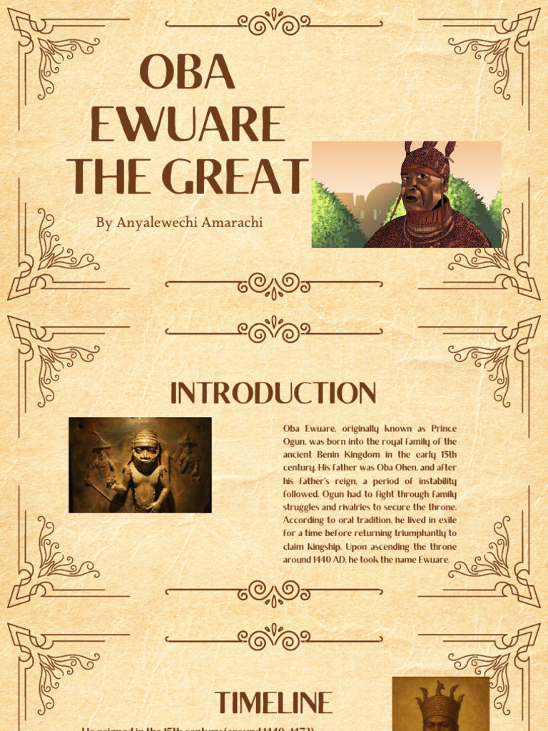 Oba Ewuare the Great | PDF