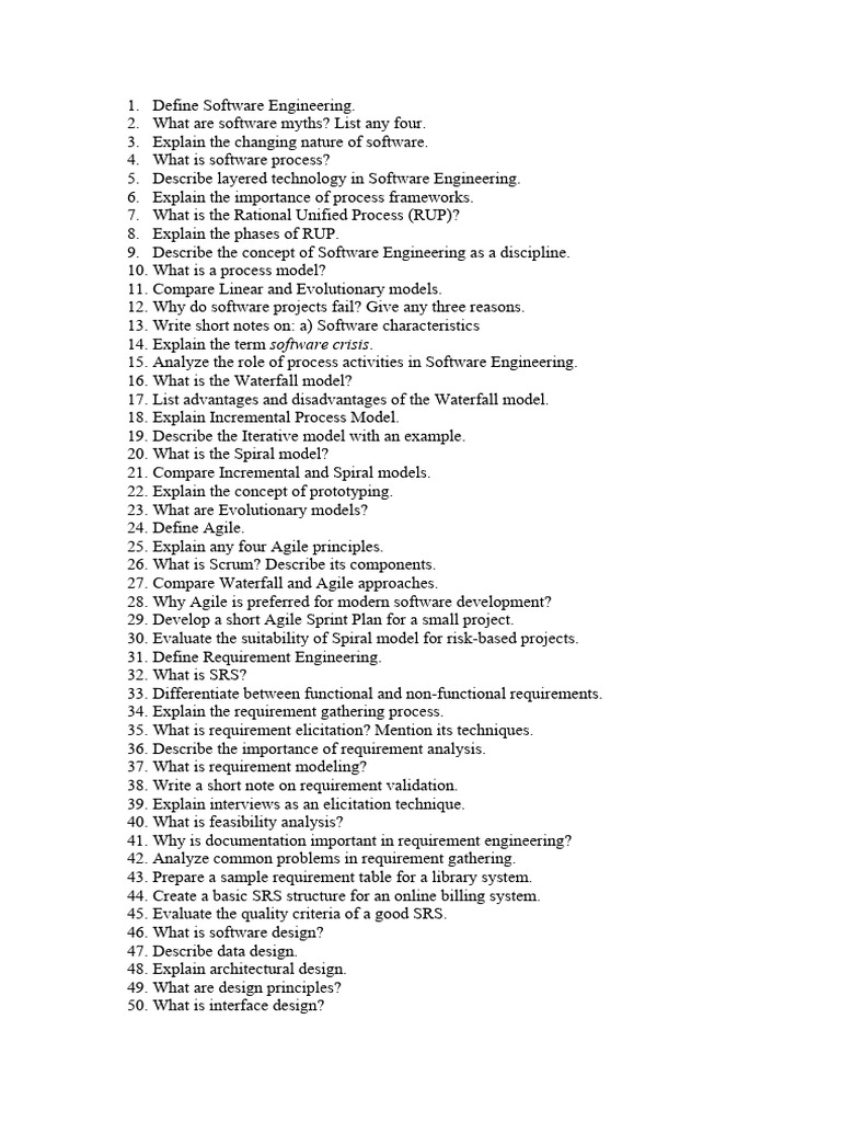 Comprehensive Guide to Software Engineering | PDF | Software Testing ...
