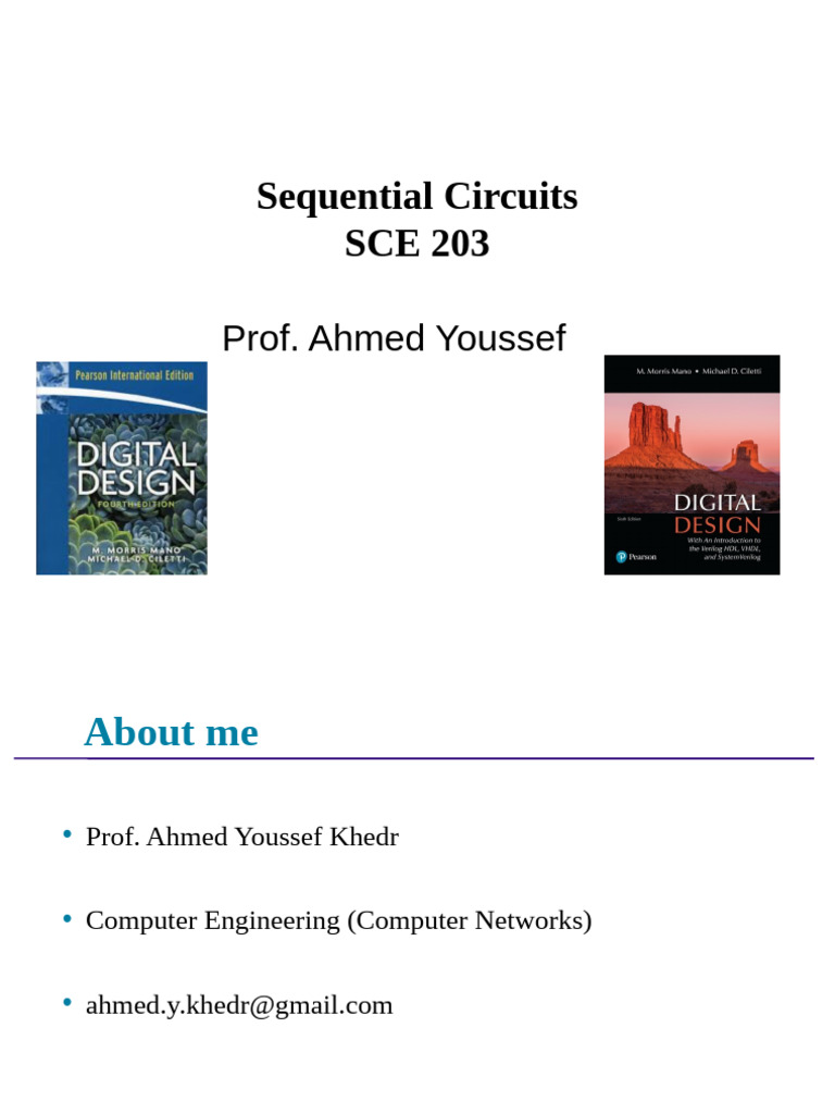 Sequential Circuits Course Overview | PDF | Digital Electronics ...