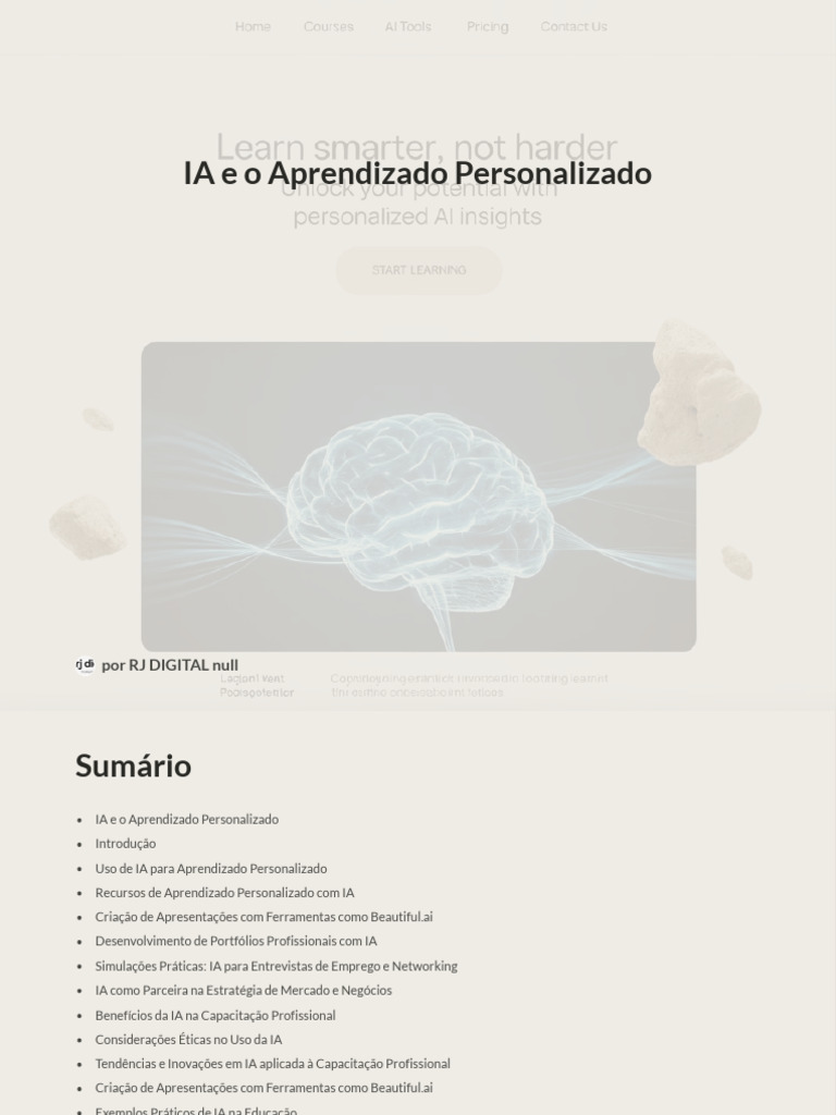IA Transformando Aprendizado Personalizado | PDF | Inteligência ...