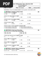 Grade 5 Mental Maths Term 1 | PDF | Mathematics