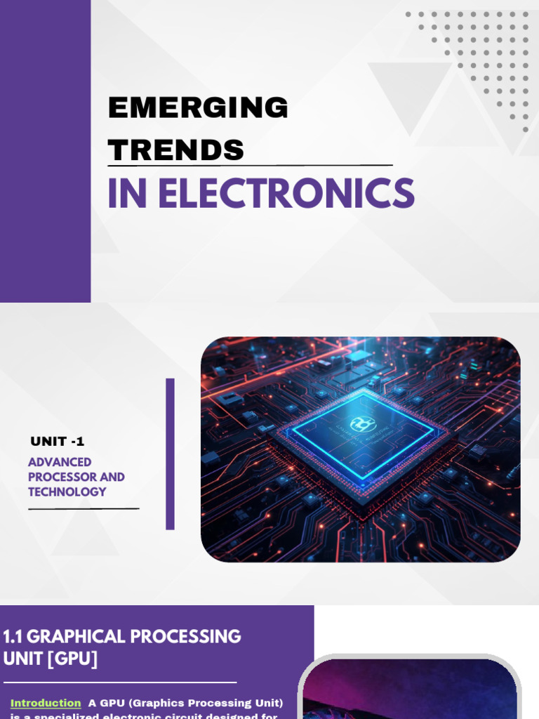 Emerging Trends in Electronics: GPUs & AI | PDF | Central Processing ...