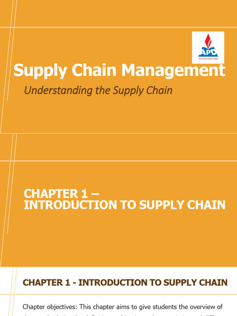 2526-Chapter 1 - Overview On Supply Chain Management | PDF | Supply ...