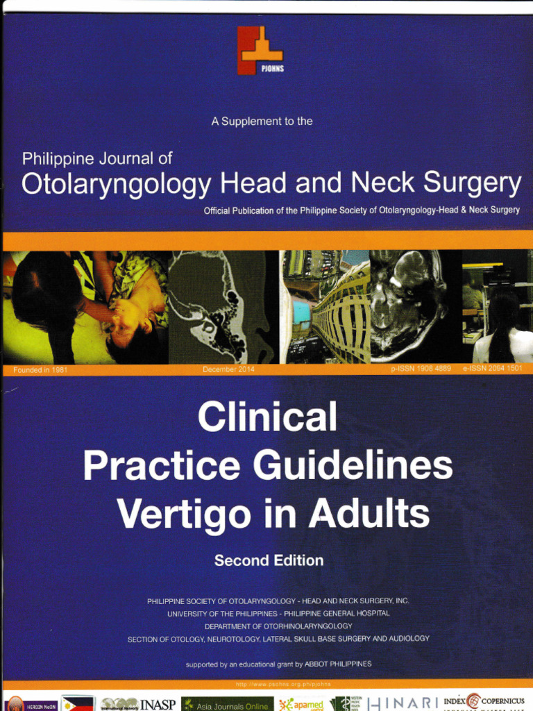 Clinical Guidelines for Adult Vertigo | PDF | Vertigo | Ménière's Disease