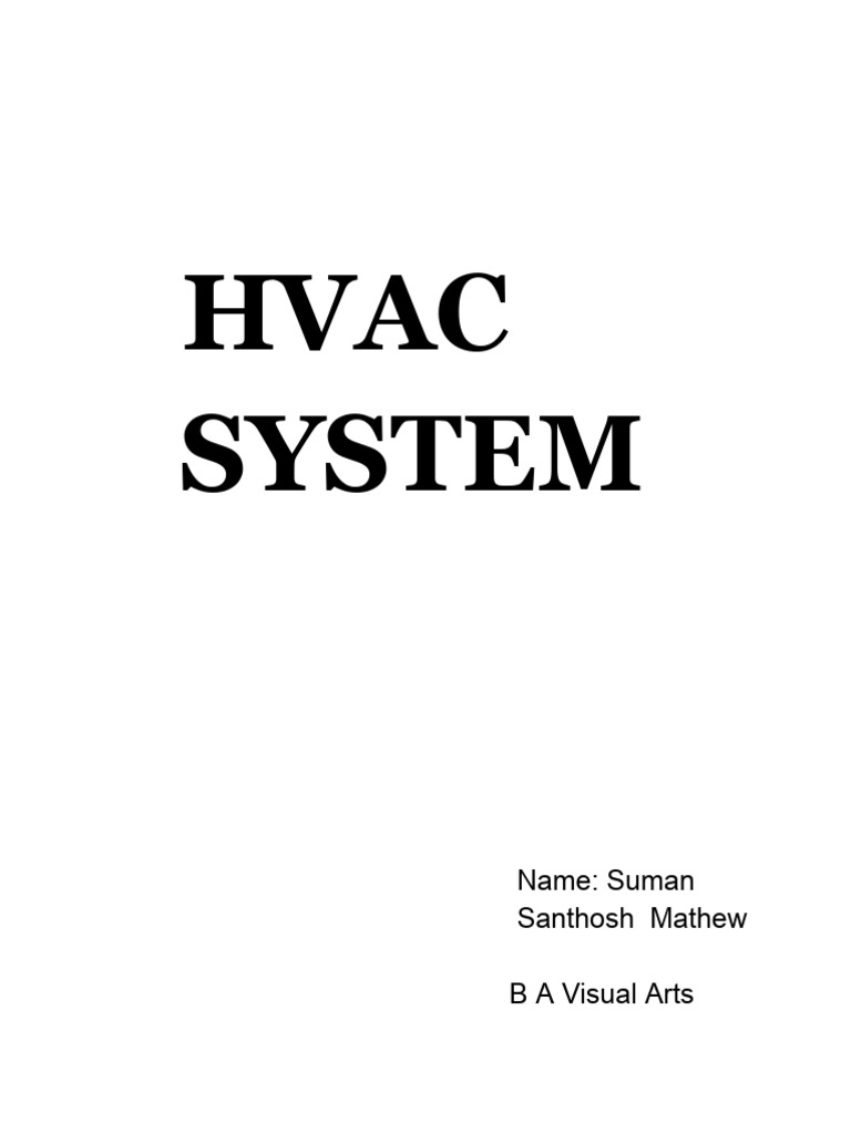 HVAC System | PDF