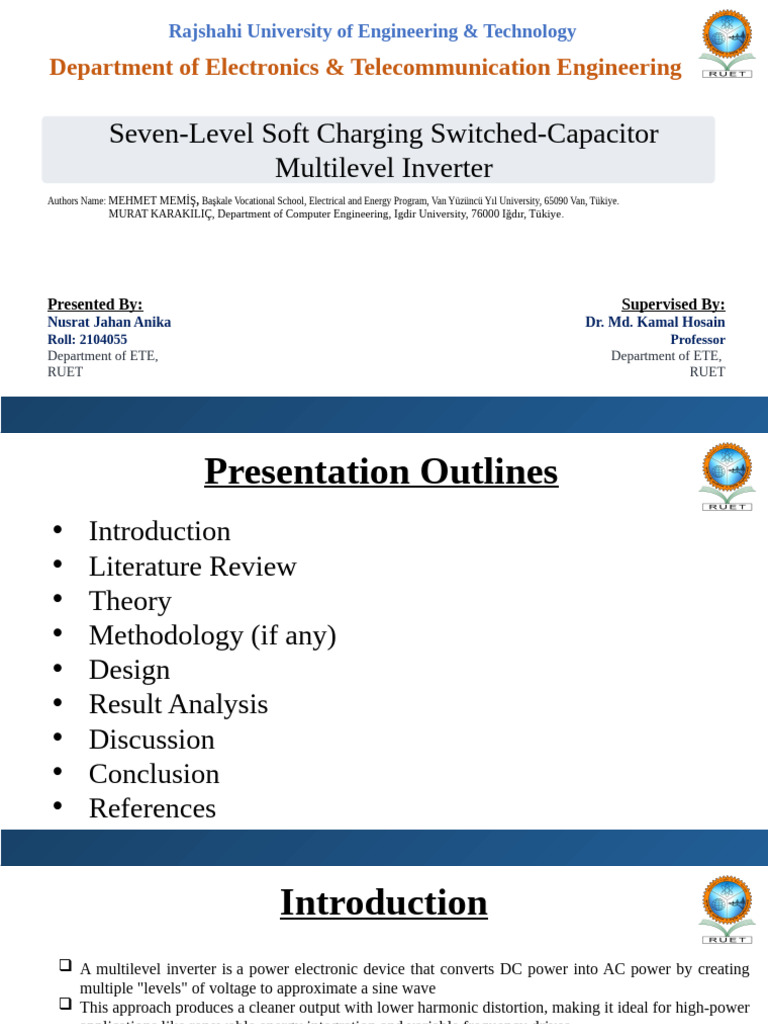 Seminar Presentation Template | PDF | Power Inverter | Electrical ...