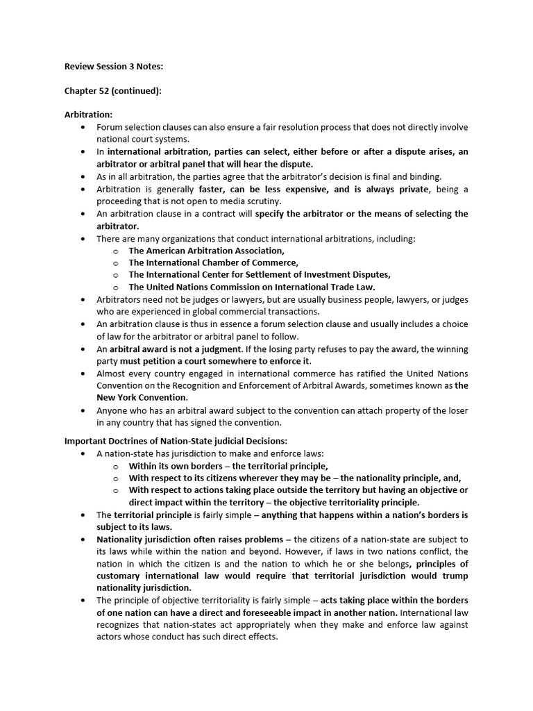 Arbitration and Jurisdiction in International Law | PDF | Patent ...