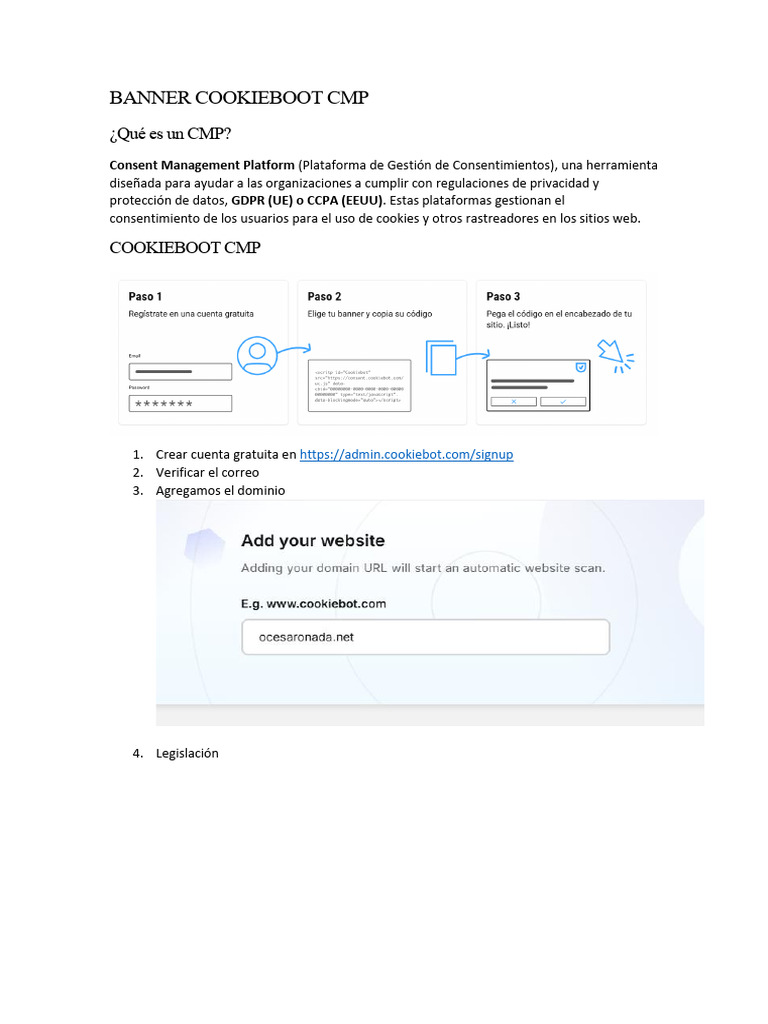 Google Cookiebot CMP | PDF