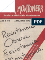 Revista Evita Montonera. Buenos Aires, Nº 13, abril-mayo, 1976