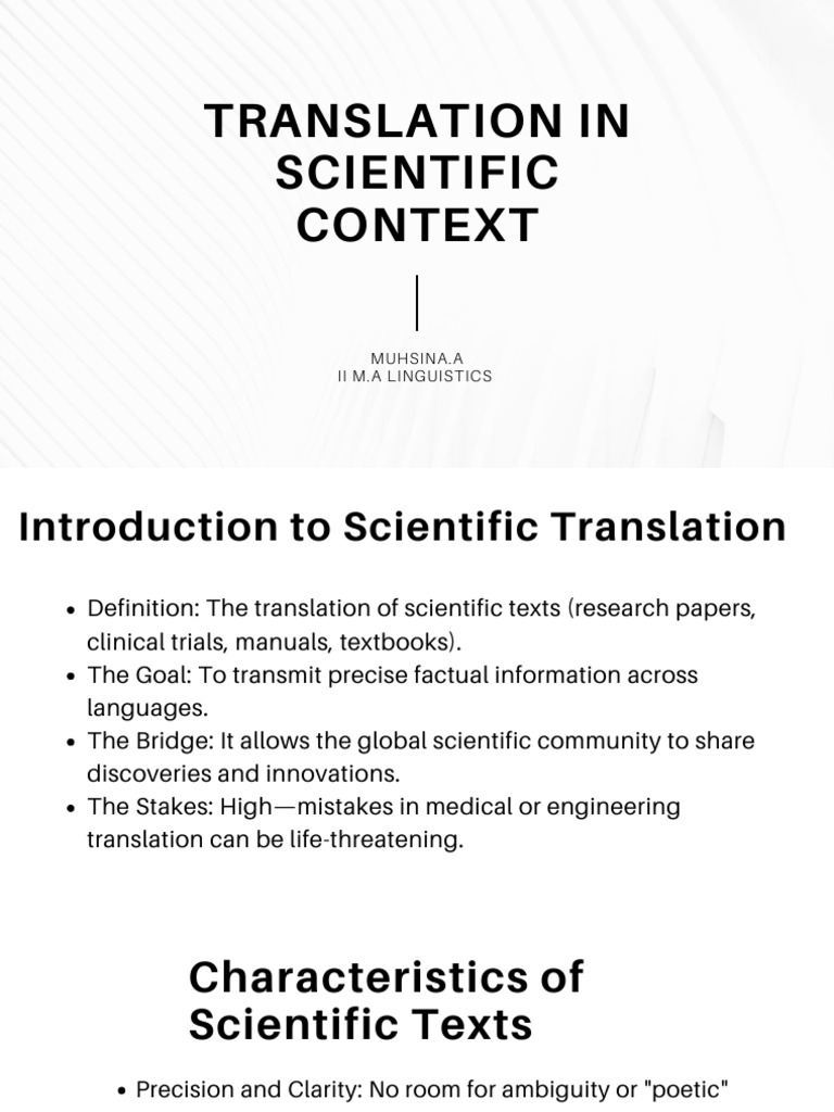 Scientific Translation Essentials Guide | PDF | Translations | Science